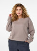 FLASH - Sweatshirt met ronde hals, Beige, Model image number 0