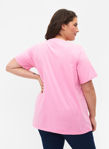 FLASH - T-shirt à col rond, Begonia Pink, Model image number 1