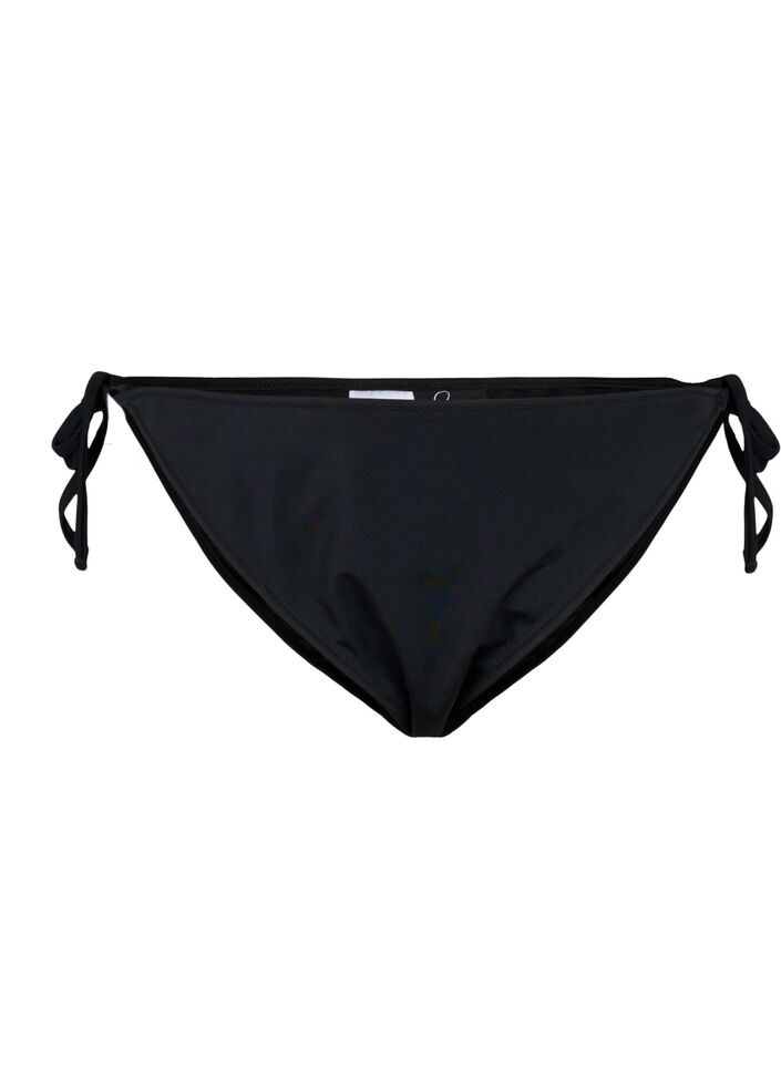 Bikinibroekje met trekkoord, Black, Packshot image number 0