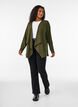 Cardigan ouvert en jersey textur&eacute;, Bleu, Model image number 1