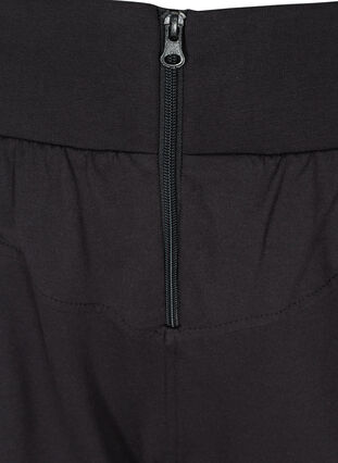 Losse broek met rits en zakken, Black, Packshot image number 2