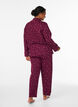 Katoenen pyjamabroek met hoge taille, Rood, Model image number 1