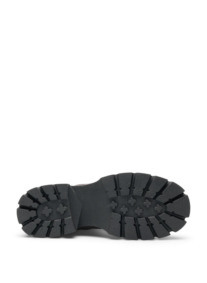 Chunky laars in imitatiesu&egrave;de, Bruin, Packshot image number 2