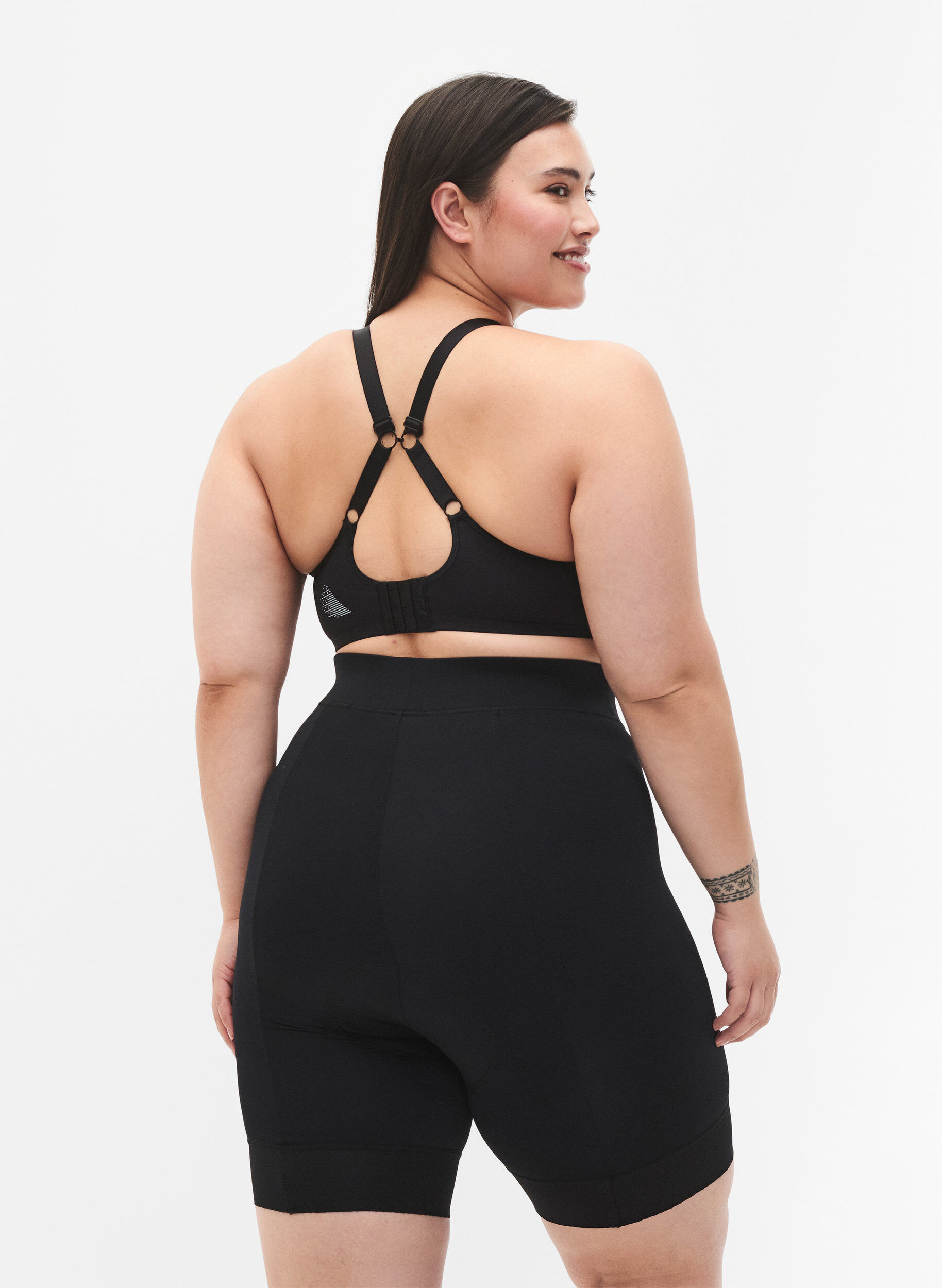 ZizziKorte fiets-/spinningbroek, Black, Model image number 1