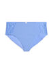 Culotte brief en coton avec empi&egrave;cements en dentelle, Bleu, Packshot image number 0