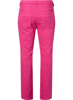 Jeans Emily à taille normale et coupe ajustée, Shock. Pink, Packshot image number 1