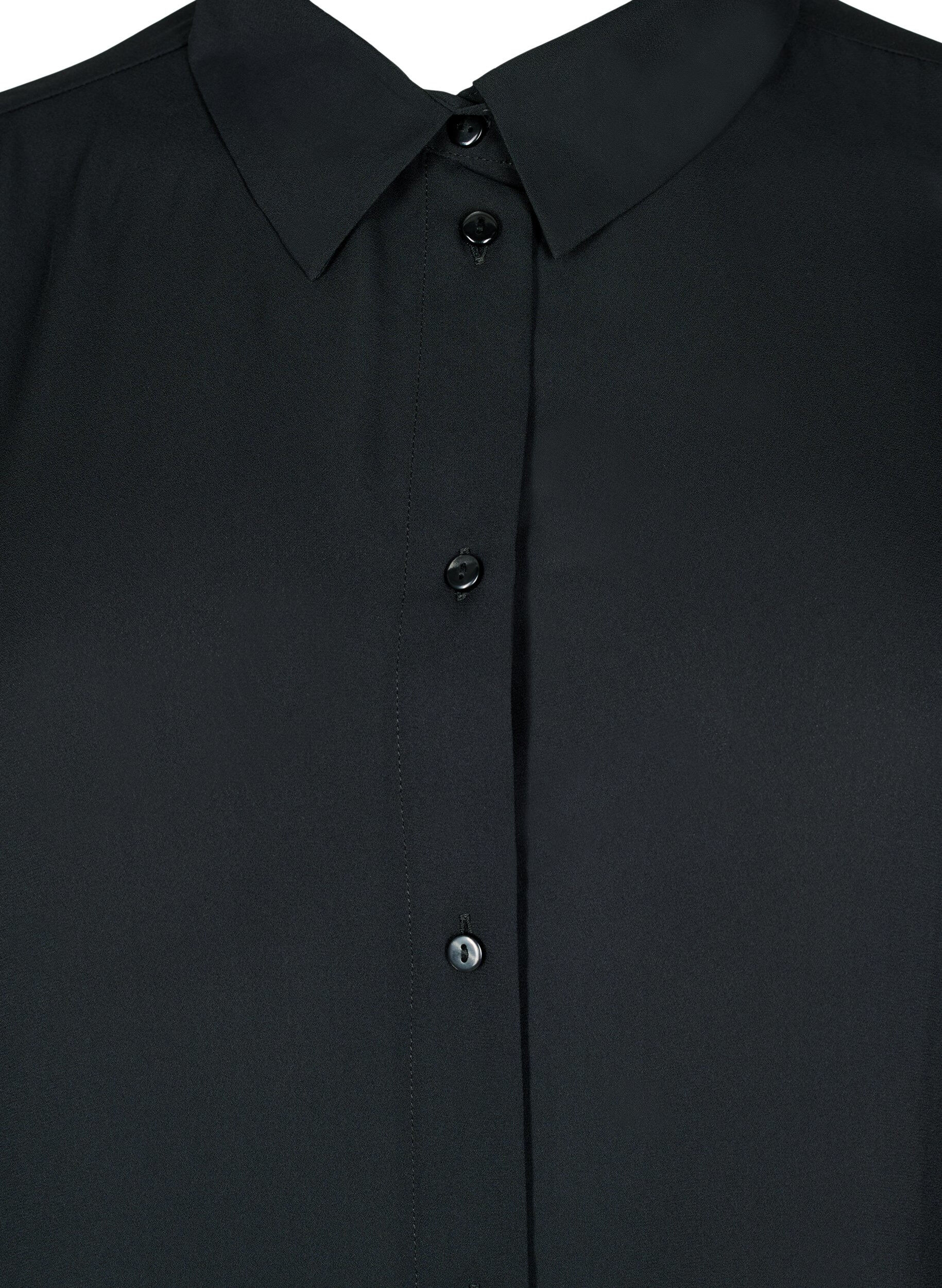 Zizzi Chemise classique &agrave; manches longues, Black, Packshot image number 2