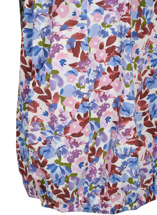 Robe en coton imprimé à manches courtes, Cloud D. Flower AOP, Packshot image number 3