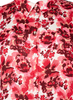 Chemise longue entièrement imprimée, Pink AOP Flower, Packshot image number 2