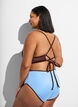 Bas de bikini r&eacute;versible taille standard, Marron, Model image number 1