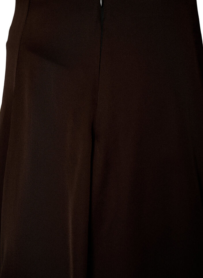 A-lijn midirok, Bruin, Packshot image number 3