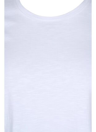 Set van 2 katoenen t-shirts met korte mouwen, Bright White/Blush, Packshot image number 2