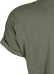 T-shirt &agrave; manches courtes en coton m&eacute;lang&eacute;, Vert Kaki, Packshot image number 3