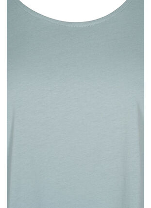 T-shirt met mix van katoen, Silver Blue, Packshot image number 2