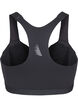 Sportbeha met sluiting aan de voorkant en goede ondersteuning, Zwart, Packshot image number 1