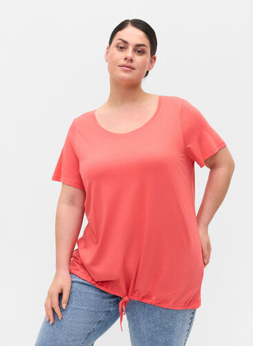 T-shirt met korte mouwen en verstelbare onderkant, Dubarry, Model image number 0