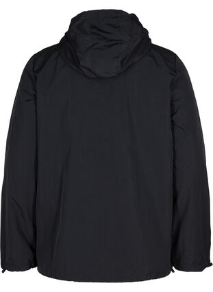 Veste de sport avec capuche et fermeture éclair, Black, Packshot image number 1