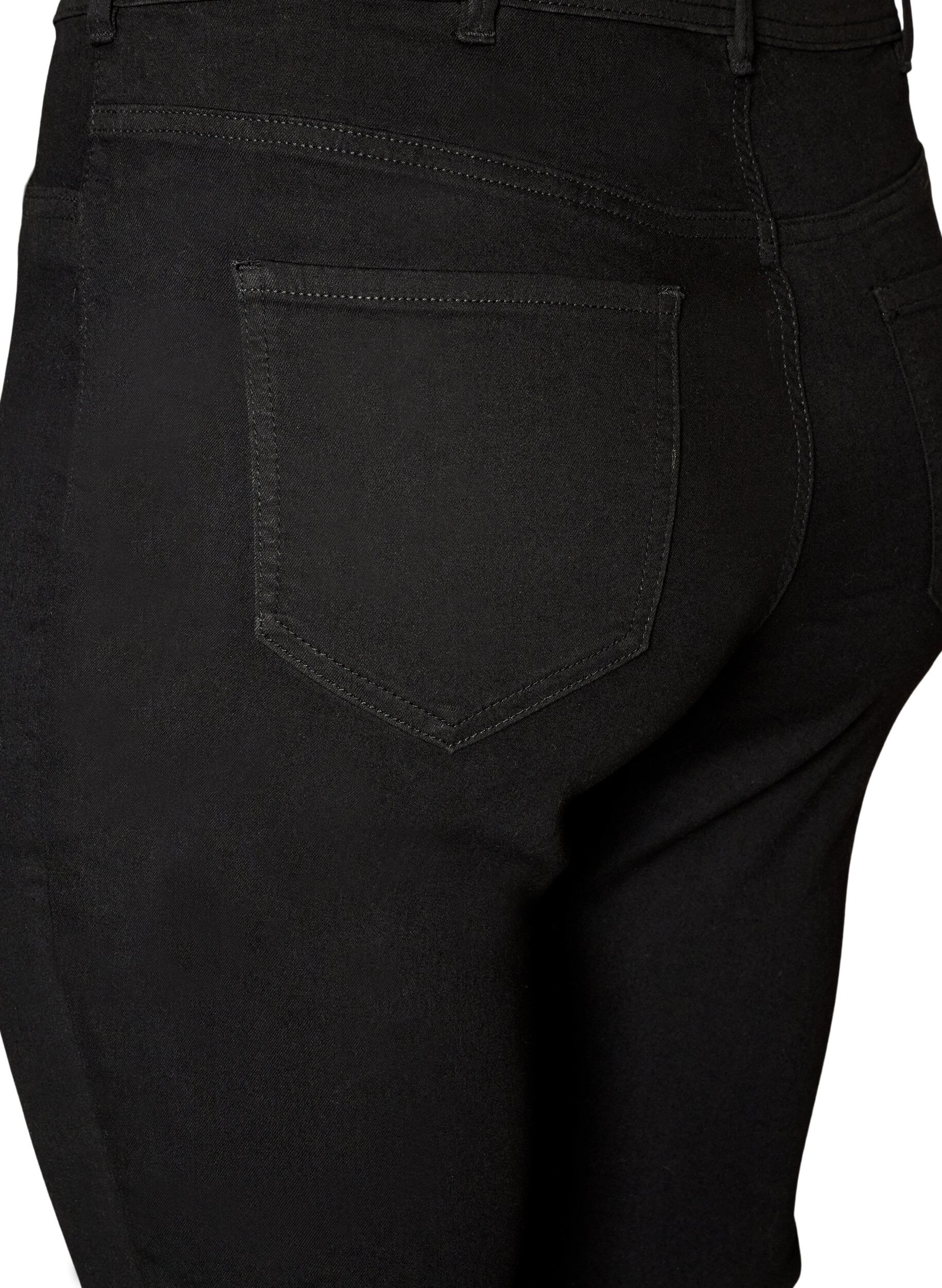 ZizziAmy super slim-fit jeans met hoge taille, Zwart, Packshot image number 3