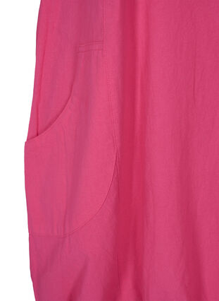 Katoenen jurk met korte mouwen, Beetroot Purple, Packshot image number 3