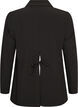 Blazer met split aan de achterkant en strikdetail, Zwart, Packshot image number 1
