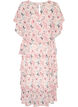 Robe maxi avec plusieurs couches de volants et cape amovible, Blanc, Packshot image number 1