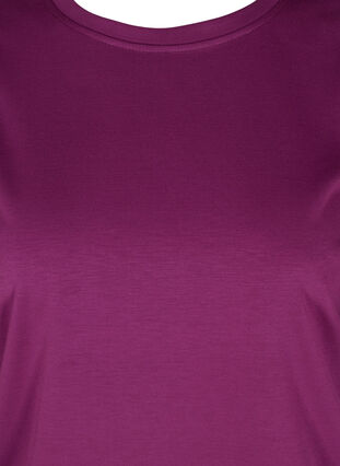 Sweatshirt met ronde hals en ballonmouwen, Dark Purple, Packshot image number 2