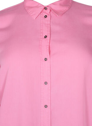 Lang overhemd met 3/4-mouwen van lyocell (TENCEL™), Rosebloom, Packshot image number 2