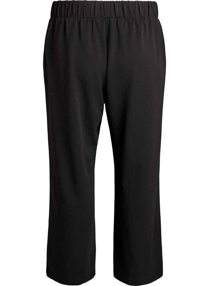 Losse broek met zakken, Zwart, Packshot image number 1