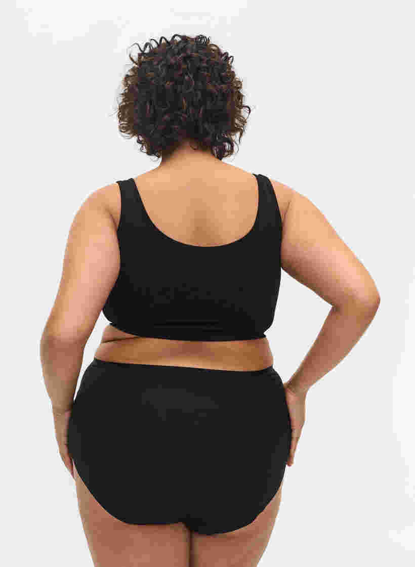 Culotte avec taille extra haute, Black, Model image number 1