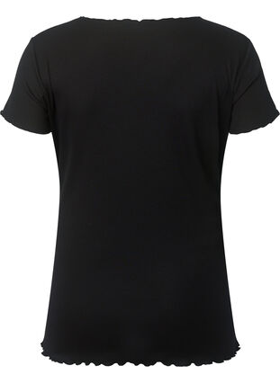 T-shirt de grossesse en côte, Black, Packshot image number 1
