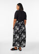 Viscose maxi-rok met smock, Zwart, Model image number 1