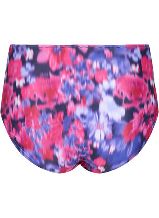 Bas de bikini à imprimé et taille haute, Pink Flower AOP, Packshot image number 1