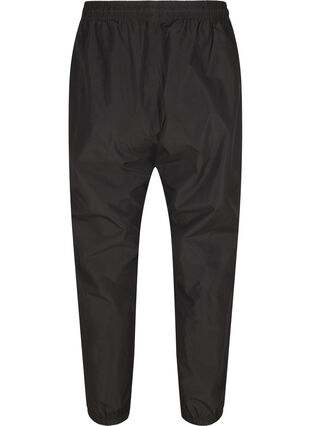 Pantalon de pluie avec élastique et cordons de serrage, Black, Packshot image number 1