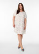 Robe en viscose avec d&eacute;coupe, Blanc, Model image number 1