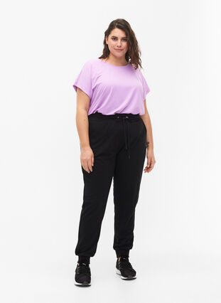 Pantalon de sport ample avec des poches, Black, Model image number 3