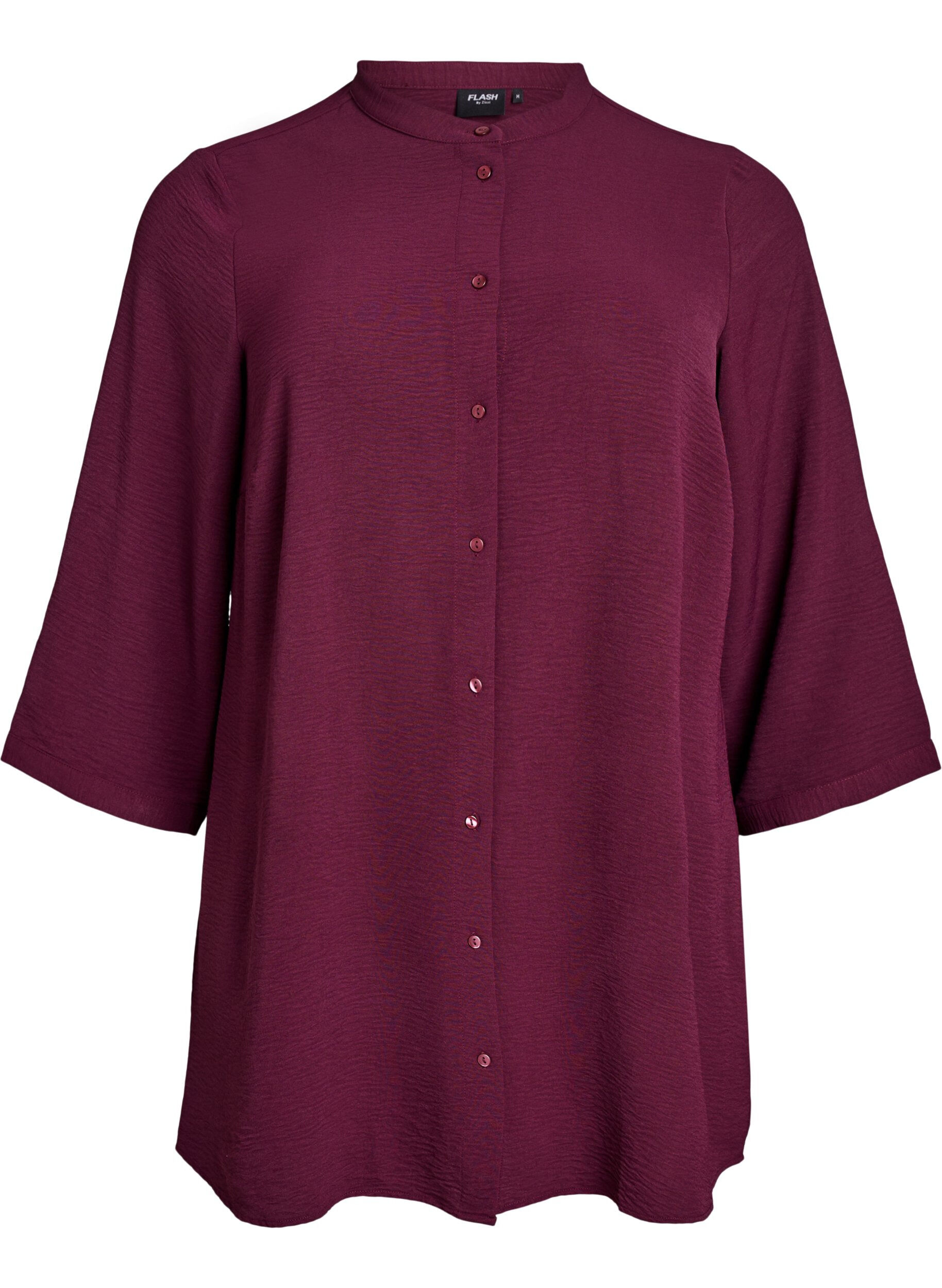 ZizziTuniek met 3/4 mouwen, Donker Bordeaux, Packshot image number 0