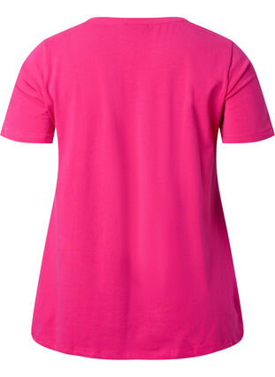 T-shirt en coton uni basique, Beetroot Purple, Packshot image number 1