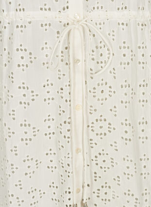 Robe manches courtes broderie anglaise, Snow White, Packshot image number 3