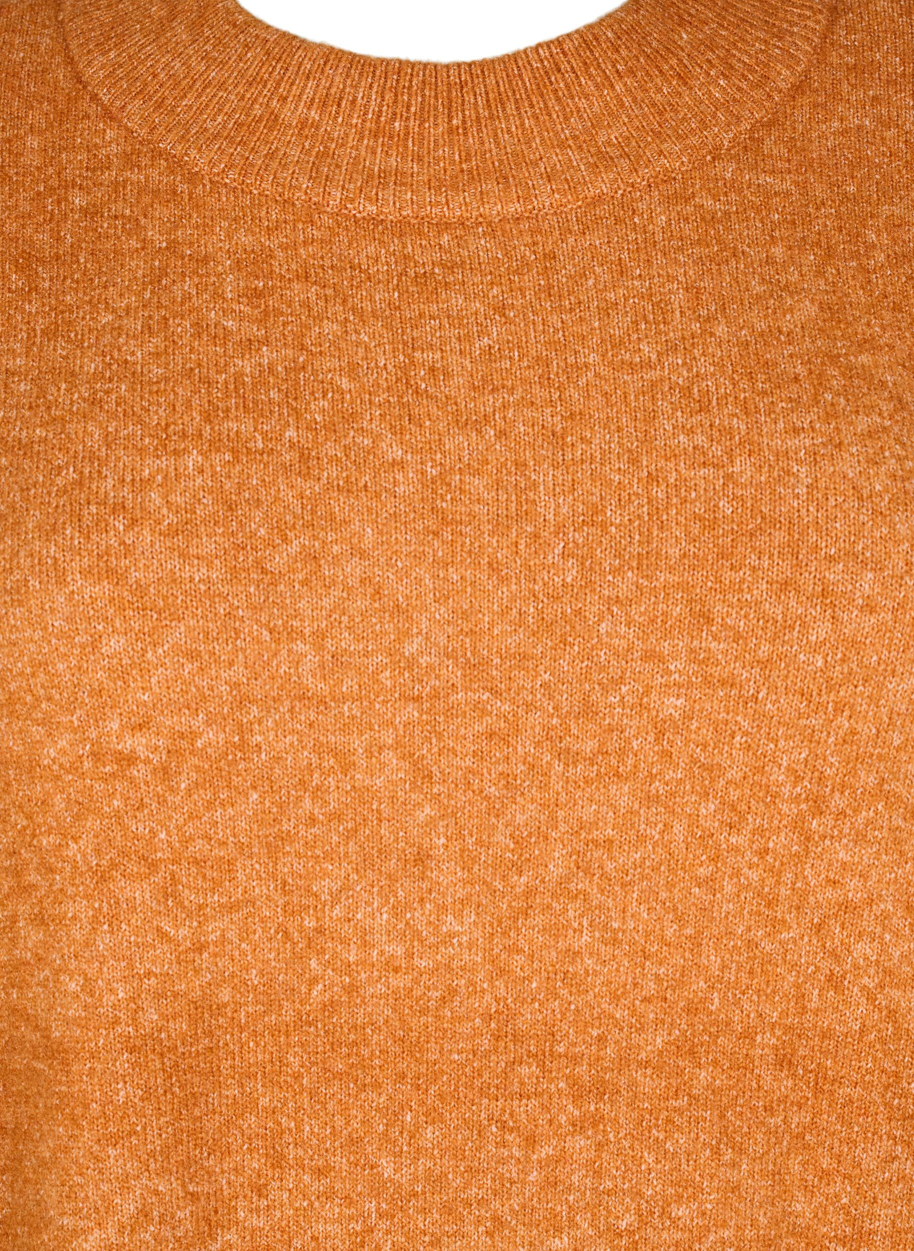 ZizziLange gebreide blouse met lange mouwen, Autumnal Mel., Packshot image number 2