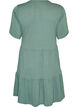 Robe en jersey avec d&eacute;tails en dentelle et jupe superpos&eacute;e, Vert, Packshot image number 1