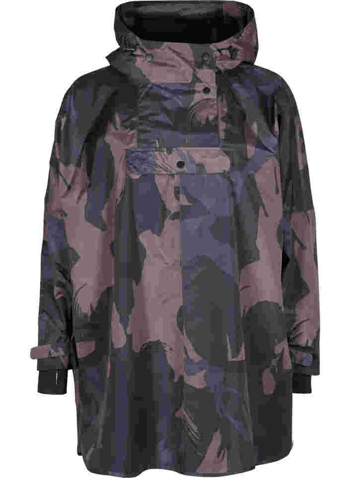 Poncho de pluie avec imprimé camouflage, Camou Print, Packshot