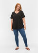T-shirt basiques 2-pack en coton, Black/Black, Model image number 2