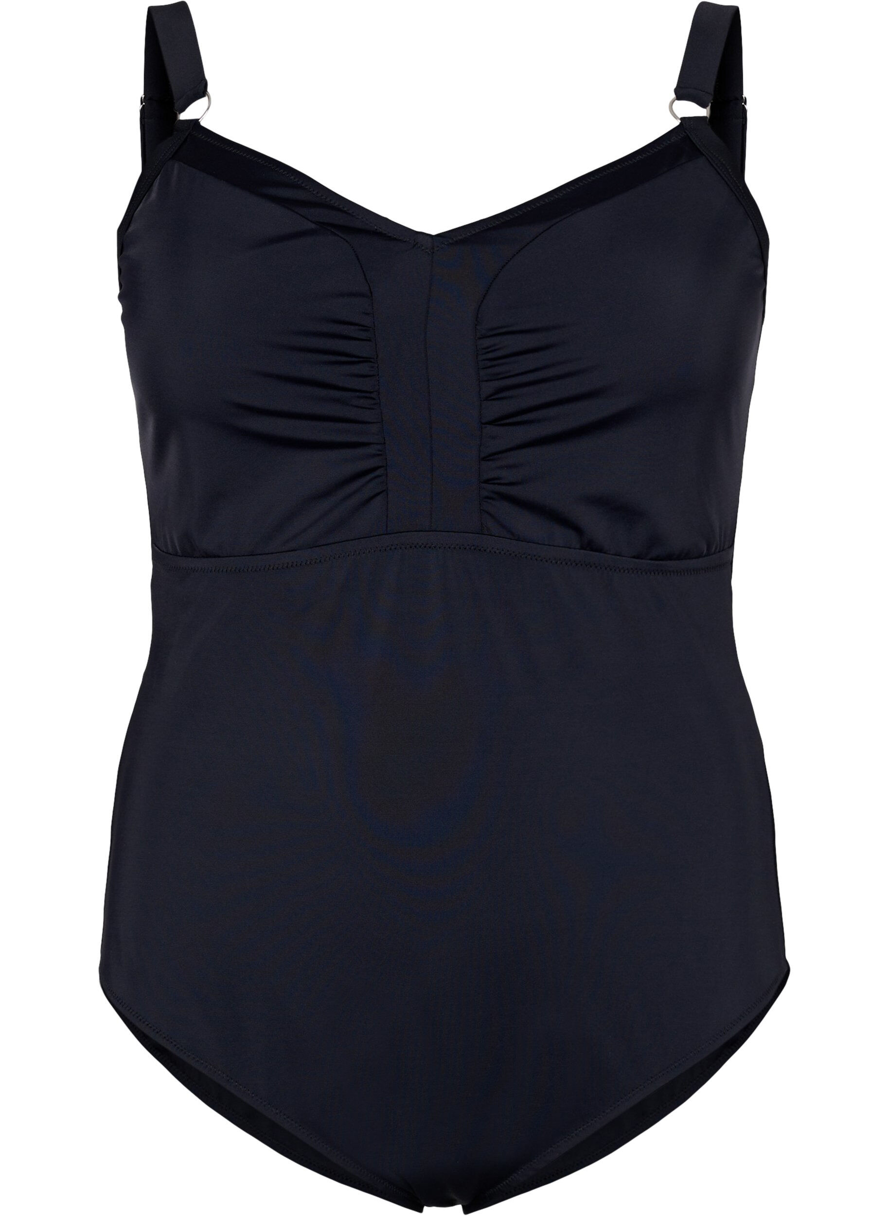 Zizzi Maillot de bain avec draperies, Black, Packshot image number 0