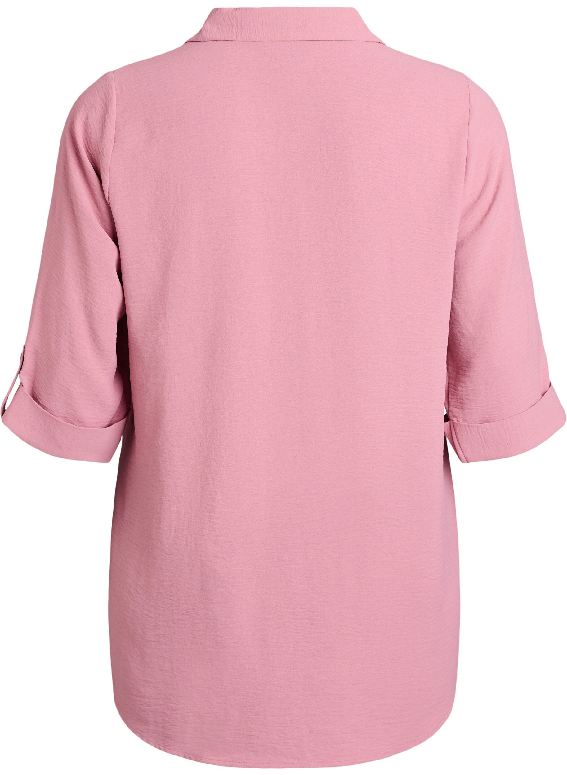 Zizzi FLASH - Chemise avec poches poitrine et manches 3/4, Rose, Packshot image number 1