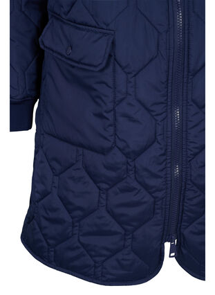 Veste matelassée à capuche et grandes poches, Navy Blazer, Packshot image number 3