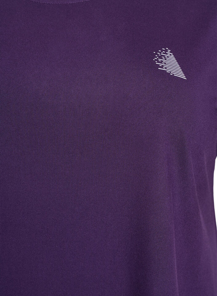 Effen gekleurd trainingsshirt, Paars, Packshot image number 2