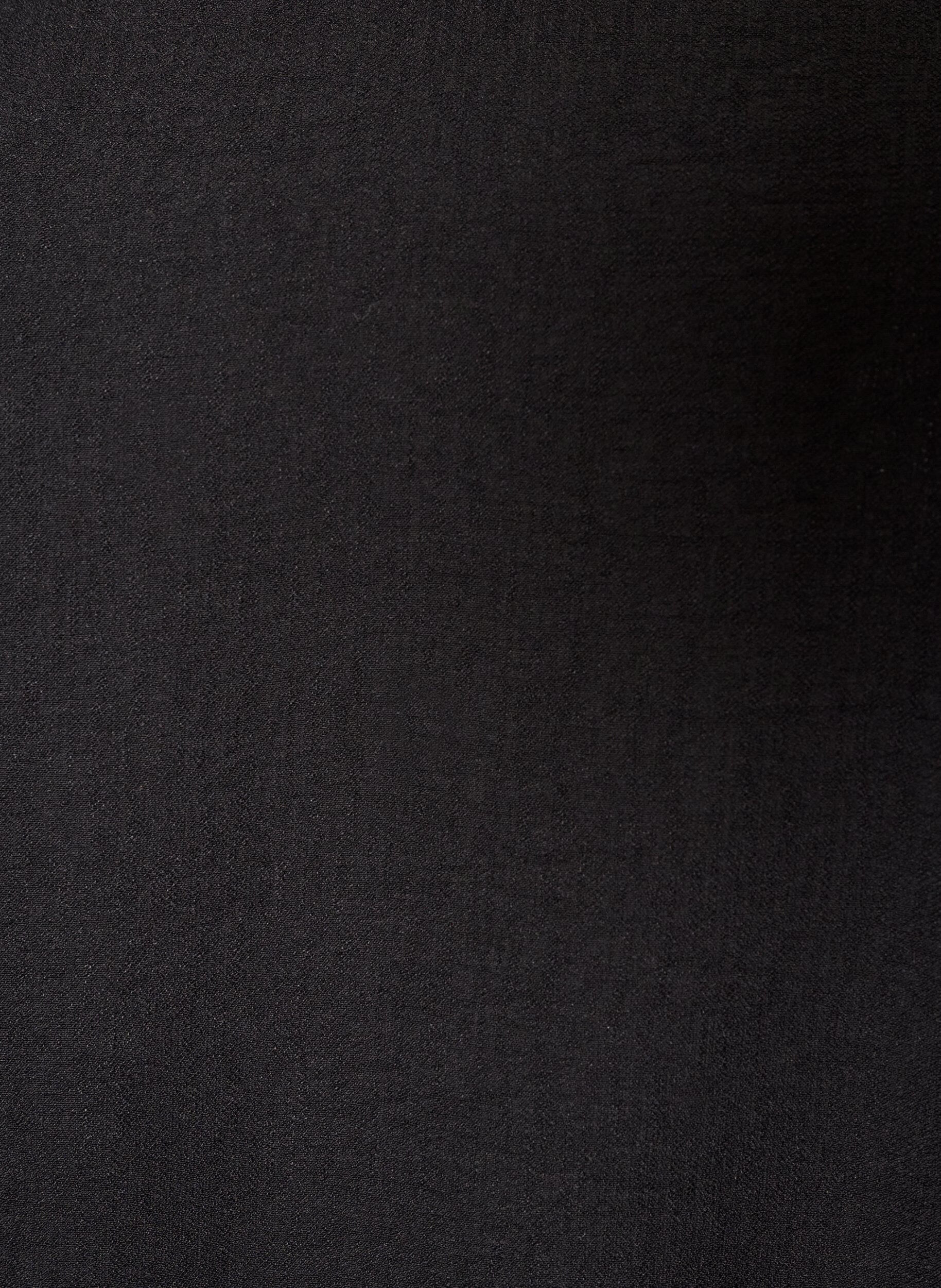 ZizziViscose blouse met V-hals en ballonvormig silhouet, Zwart, Packshot image number 2