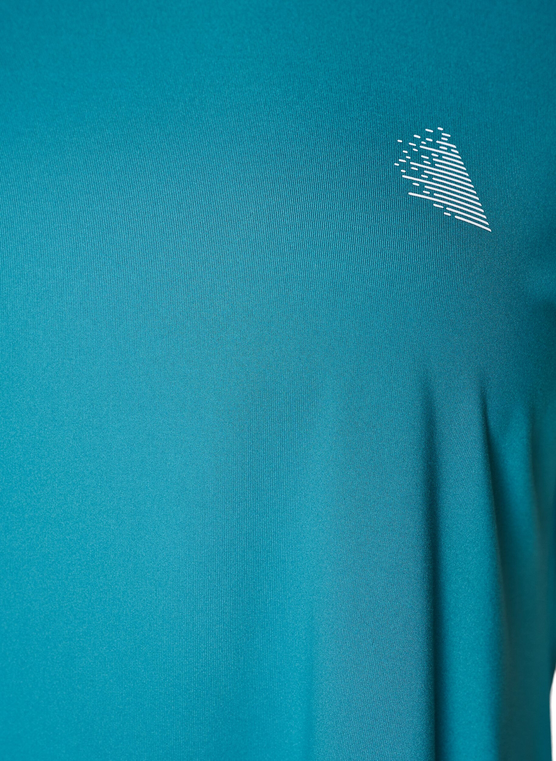 ZizziEffen gekleurd trainingsshirt, Blauw, Packshot image number 2