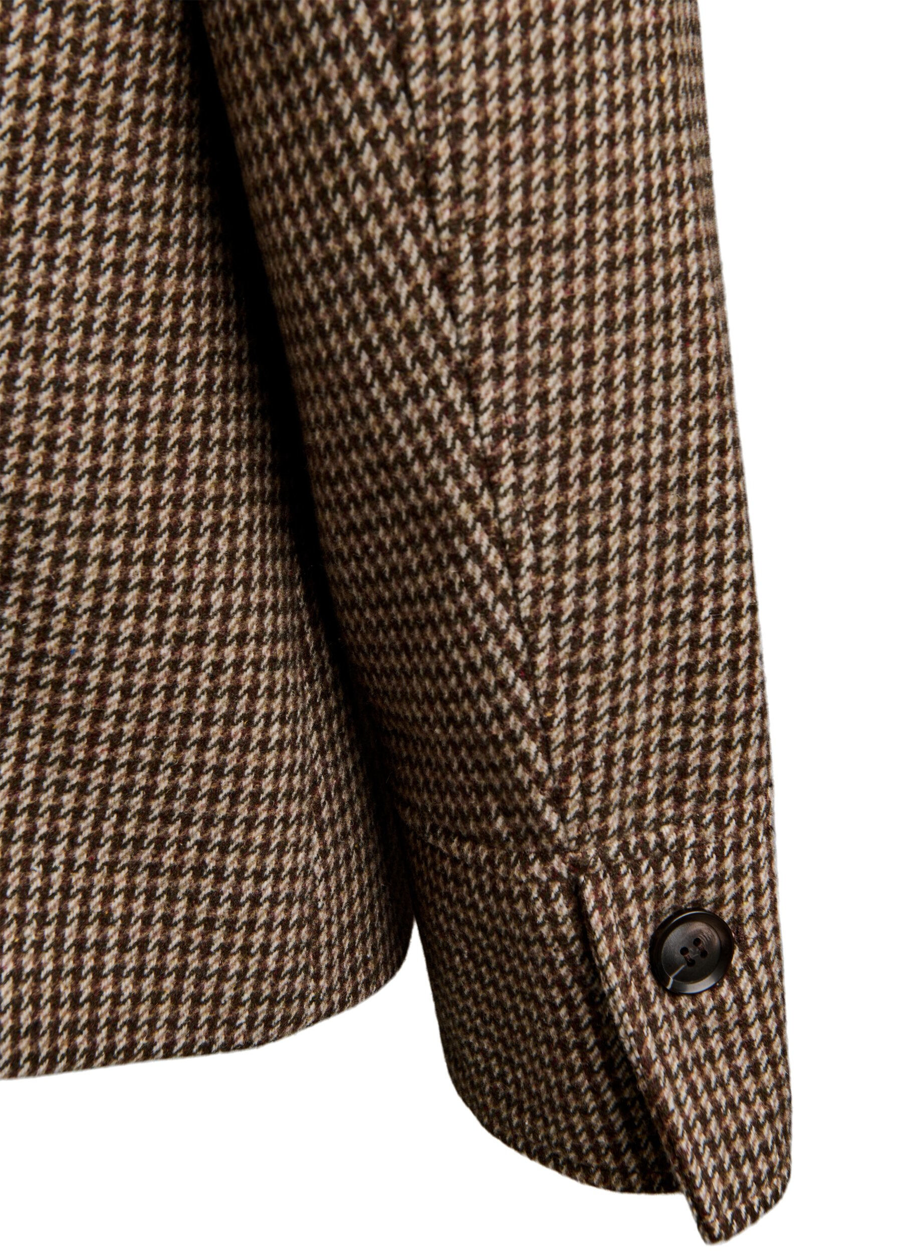 ZizziKorte blazer met dubbele rij knopen, Bruin, Packshot image number 4