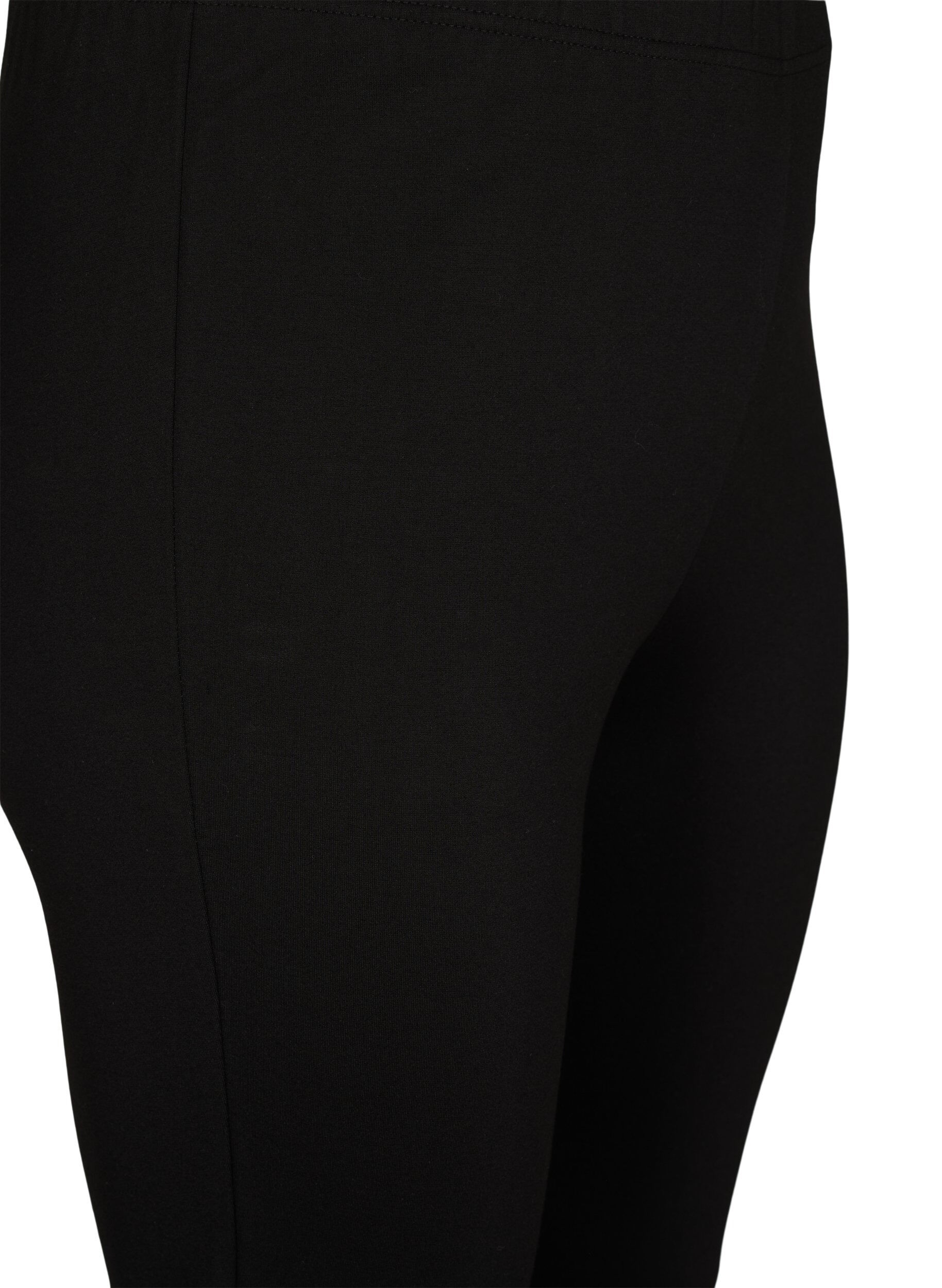 Zizzi Le leggings en viscose avec des d&eacute;tails de bouton, Noir, Packshot image number 2